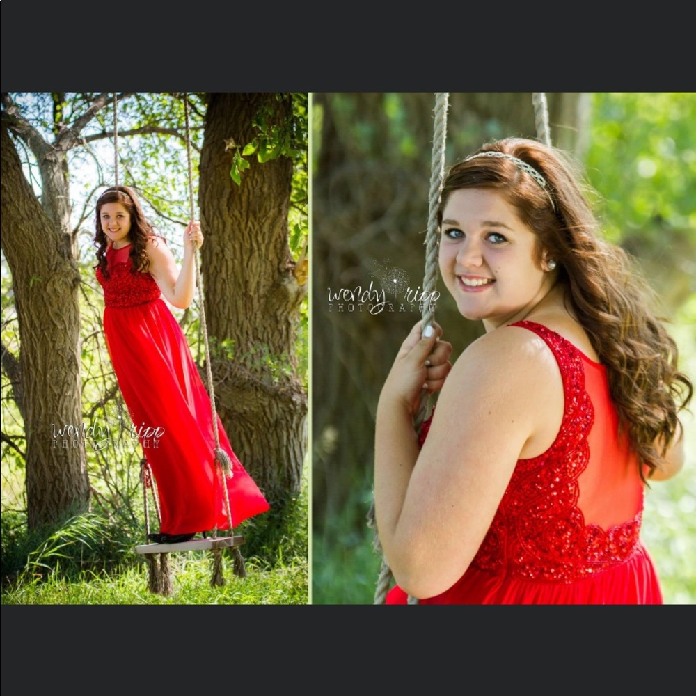 Sean collection red prom dress. Size 10.